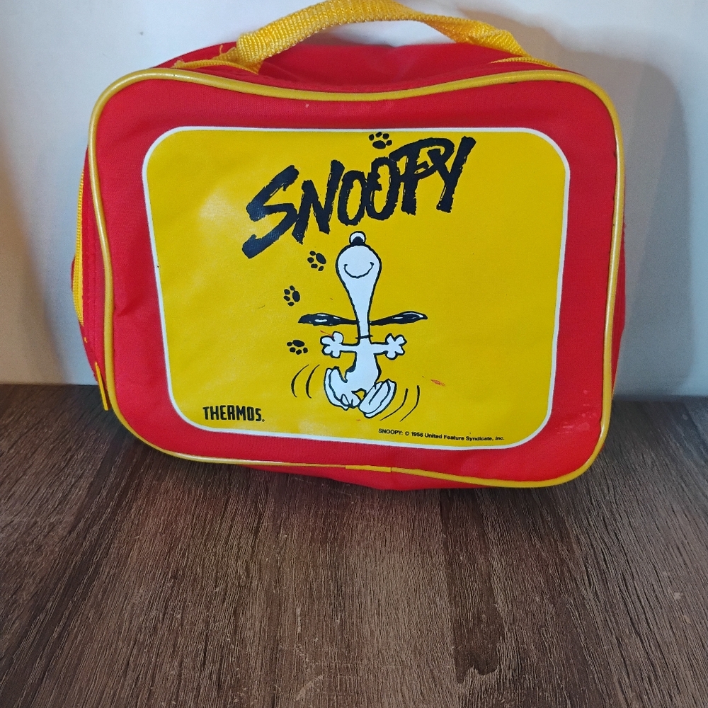 Snoopy Yellow and Red Lunch Bag by Thermos